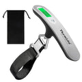 Themisto TH-WS09 Digital Travel Luggage Scale, 50kg Capacity, Tare & Hold Functions, Silver